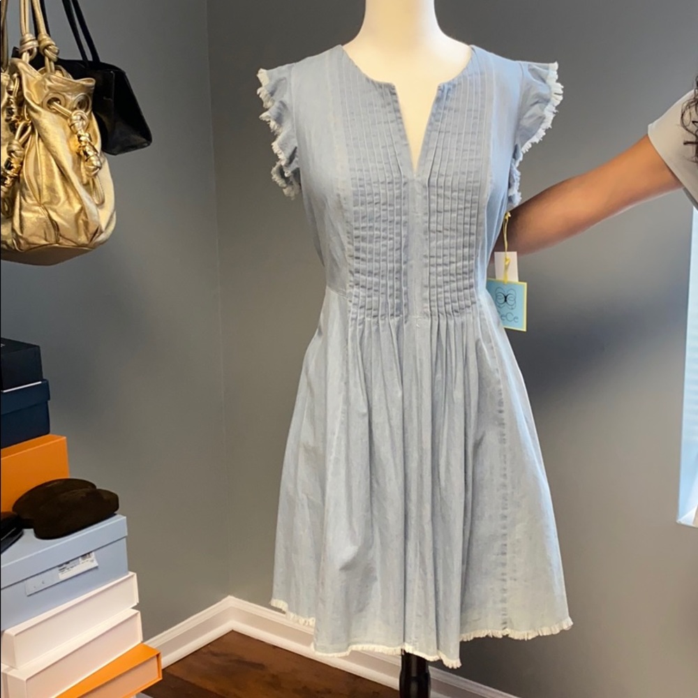 The CeCe pink sands fash dress